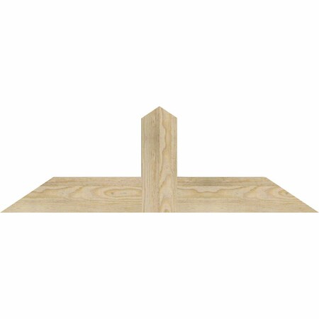 Ekena Millwork Portland Rough Sawn Timber Gable Bracket, Douglas Fir, 36"W x 12"H x 2"D x 4"F, 8/12 Pitch GBW036X12X0204POR00RDF